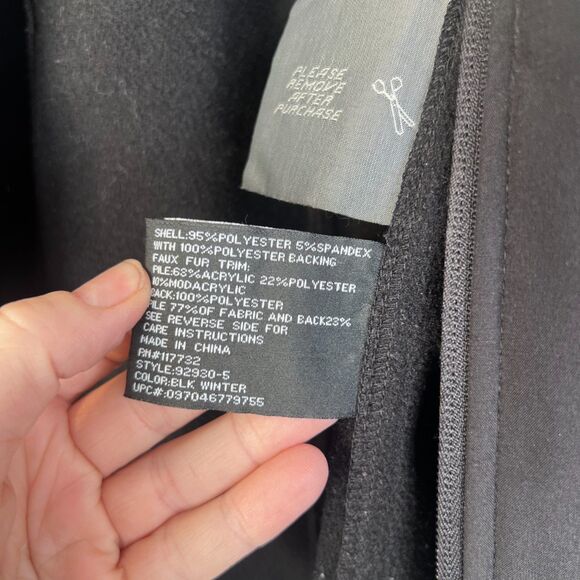 ZeroXposur Lightweight Embroidered Detail Black Hooded Soft Shell Jacket Size MD - Picture 11 of 12